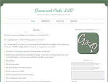 Tablet Screenshot of greensandpinks.com